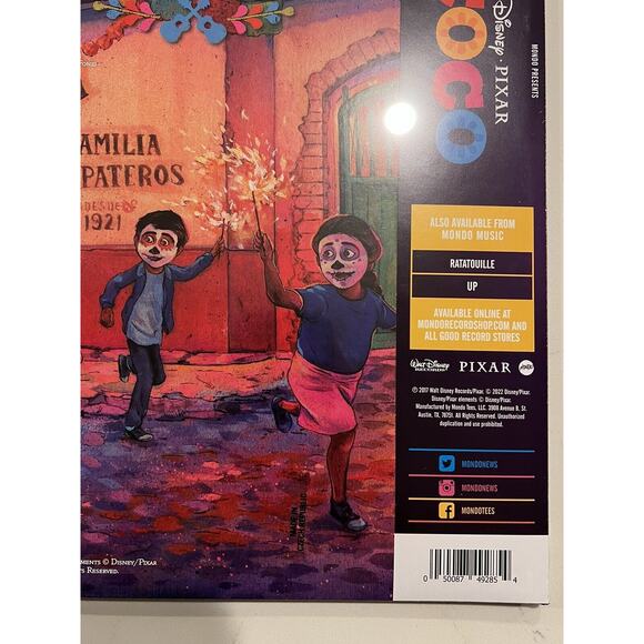 Coco Disney Original Motion Picture Soundtrack 2XLP Splatter Vinyl by Mondo NEW - Picture 9 of 10